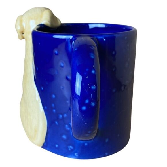 GOLDEN RETRIEVER Dog MUG Cobalt BLUE - Picture 3 of 7